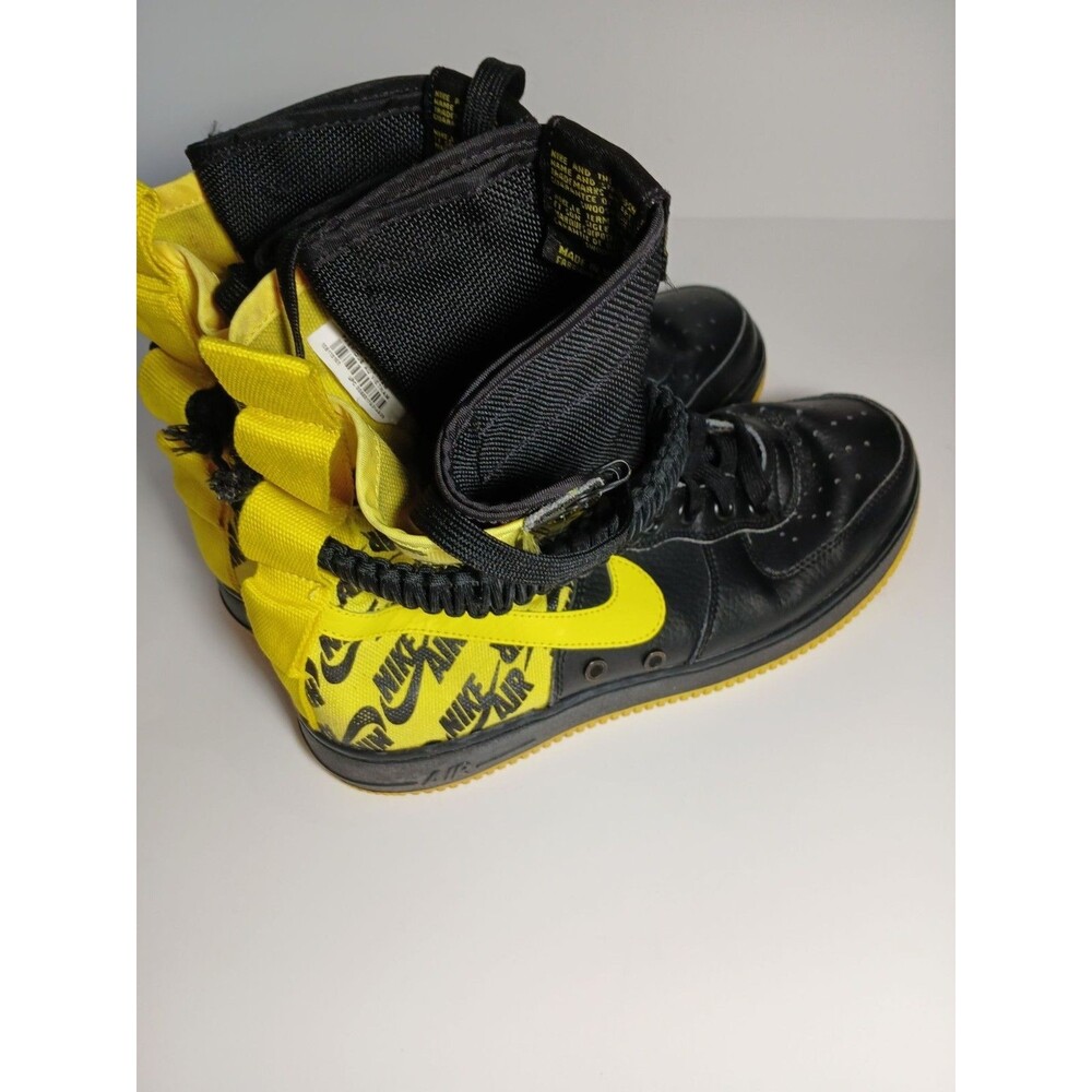 Nike SF Air Force 1 High Black Yellow Size 8.5 Men’s Limited Edition Sneakers - Picture 5 of 8